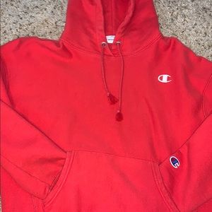 Women’s medium Champions red cropped hoodie.